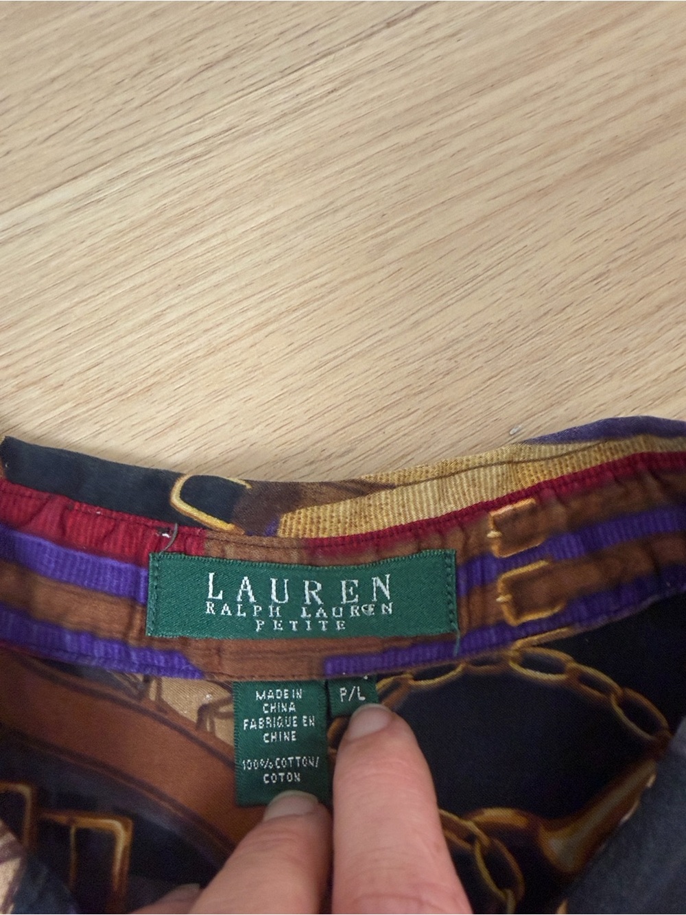 Vintage Ralph Lauren Equestrian Button Down Shirt PL - Picture 5 of 5